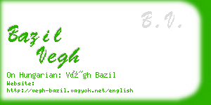 bazil vegh business card